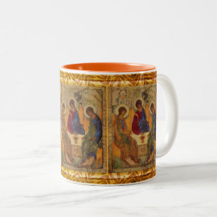 Trinity Angels at Mamre Zweifarbige Tasse