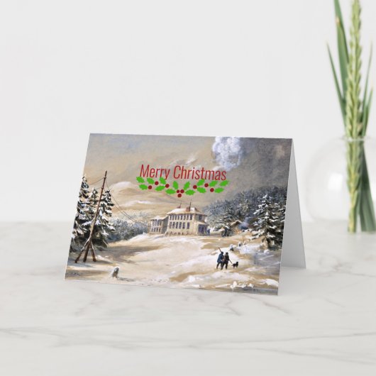 Trinity Bay, Neufundland, Weihnachtsgrüße Karte (Vorderseite)