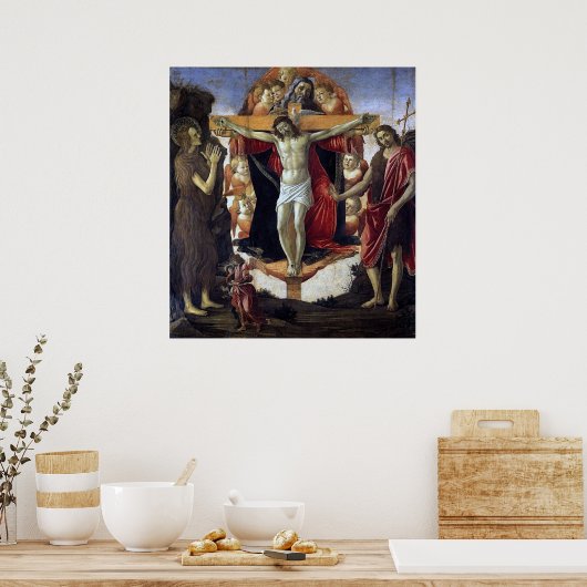 Trinity - Botticelli - c1492 Poster (Küche)