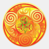 Trinity Bui Runder Aufkleber (Vorderseite)