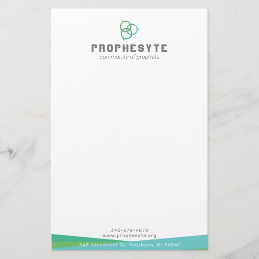 Trinity Chat Bubbles Briefpapier (Vorderseite)