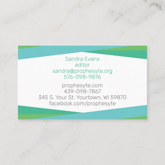 Trinity Chat Bubbles Visitenkarte (Rückseite)