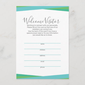 Trinity Chat Bubbles Visitenkarte Begleitkarte