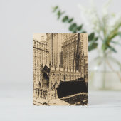 Trinity Church & Church Yard Lower Manhattan NYC Postkarte (Stehend Vorderseite)