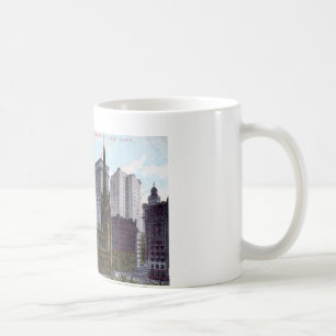 Trinity Church, New York City 1912 Vintage auf Deu Kaffeetasse