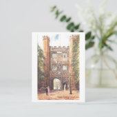 Trinity College Cambridge Vintage Postkarte (Stehend Vorderseite)