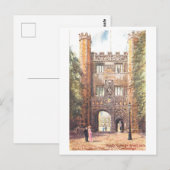 Trinity College Cambridge Vintage Postkarte (Vorne/Hinten)
