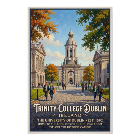 Trinity College Dublin Poster (Vorderseite)