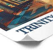 Trinity College Dublin Print - Trinity Library Art Poster (Ecke)