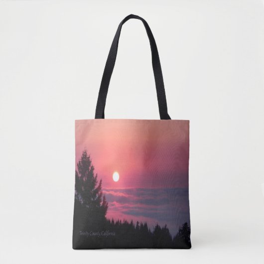 Trinity County, Kalifornien Sonnenuntergang… Tasche (Vorderseite)