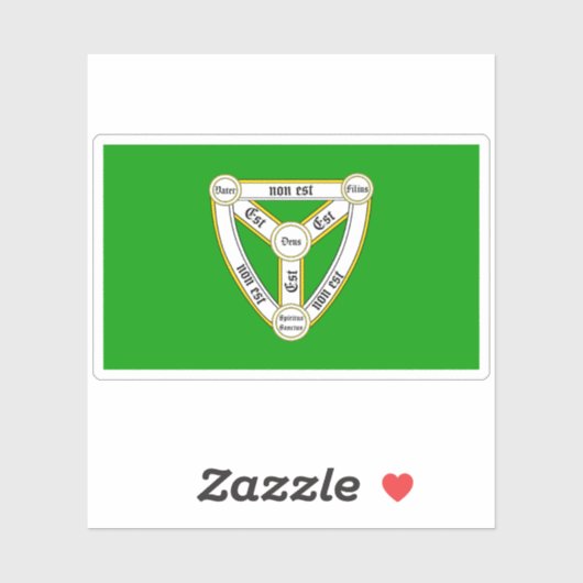 Trinity flag aufkleber (Blatt)