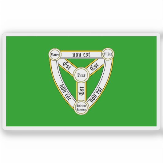 Trinity flag aufkleber (Vorderseite)