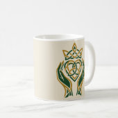 Trinity Heart Claddagh Kaffeetasse (VorderseiteRechts)