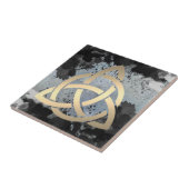 Trinity Knot Celtic Dark Clouds Sky Fliese (Seite)