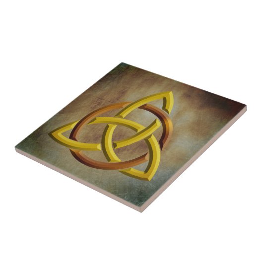 Trinity Knot Celtic Grunge Vintag Fliese (Seite)