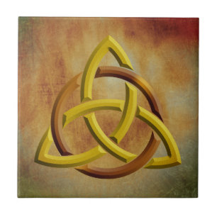 Trinity Knot Celtic Grunge Vintag Fliese