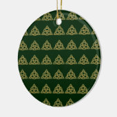 Trinity Knot Green Ornaments Keramik Ornament (Links)