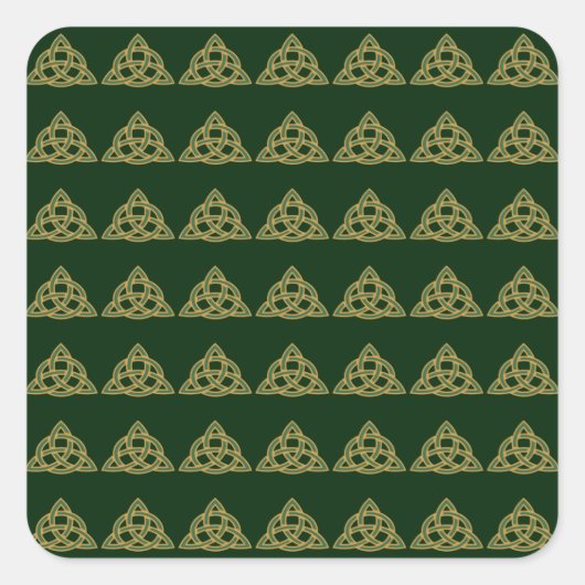 Trinity Knot Green Stickers (Vorderseite)