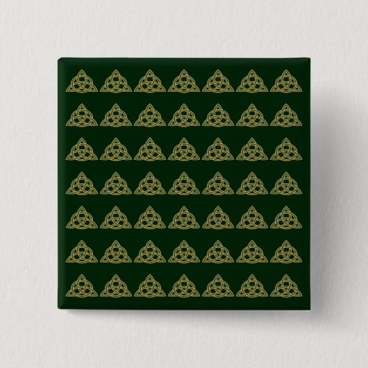 Trinity Knot Grüne Knöpfe Button (Vorderseite)