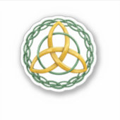 Trinity Knot Triquetra Celtic Symbol Aufkleber (Vorderseite)
