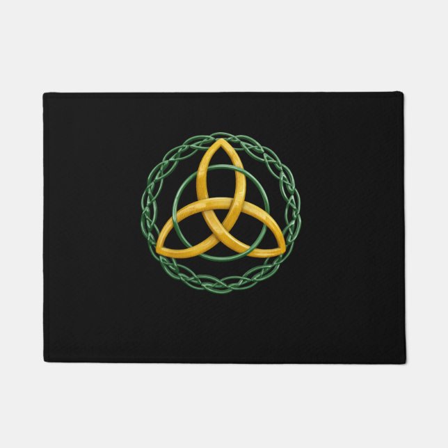 Trinity Knot Triquetra Celtic Symbol Fußmatte (Vorderseite)
