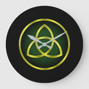 Trinity-Knoten Große Wanduhr