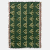 Trinity-Knoten Grüne Wurfdecke Decke (Vorderseite Vertikal)