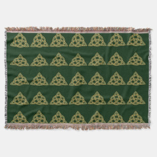 Trinity-Knoten Grüne Wurfdecke Decke