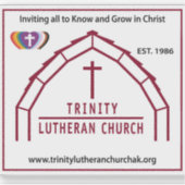 Trinity-Logo-Aufkleber Aufkleber (Vorderseite)