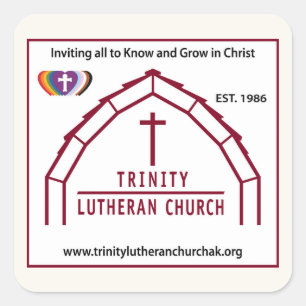 Trinity-Logo Quadratischer Aufkleber