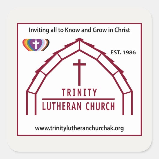 Trinity Logo Sticker Set von 20 (Vorderseite)