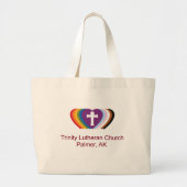 Trinity-Logo-Tasche Jumbo Stoffbeutel (Vorne)