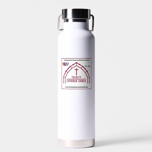 Trinity Logo Wasserflasche Trinkflasche (Vorne)
