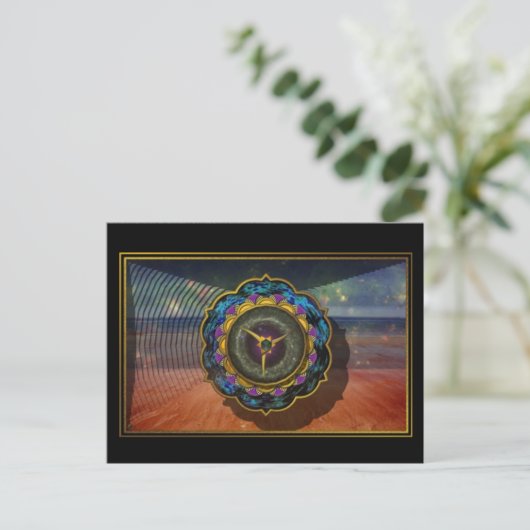 Trinity Lotus Postkarte (Stehend Vorderseite)