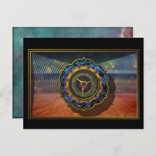 Trinity Lotus Postkarte (Vorne/Hinten)