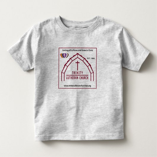 Trinity Lutheran Gray Kids Kleinkind T-shirt (Vorderseite)