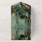 Trinity Mack Marble Glitzer Wedding ID644 All In One Einladung (Außenbereich)