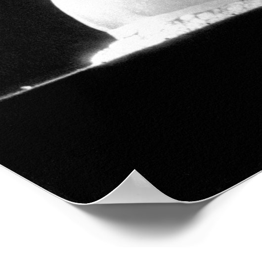 Trinity Nuklear Test Bomb Fireball - 1945 Poster (Ecke)