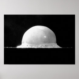 Trinity Nuklear Test Bomb Fireball - 1945 Poster
