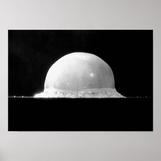 Trinity Nuklear Test Bomb Fireball - 1945 Poster (Vorne)