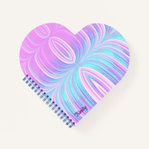 TRINITY ~ Pastel Aqua und Pink ~ Notebook Notizblock