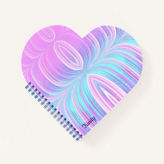 TRINITY ~ Pastel Aqua und Pink ~ Notebook Notizblock (Vorderseite)