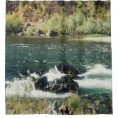 Trinity River in Hoopa, Kalifornien..... Duschvorhang (Vorderseite)