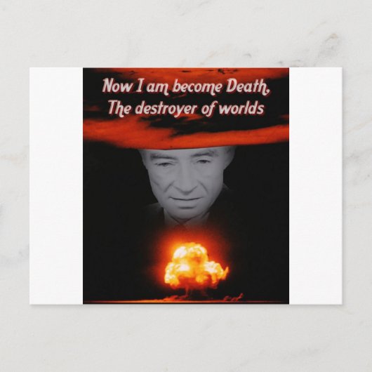 Trinity Robert Oppenheimer Postkarte (Vorderseite)