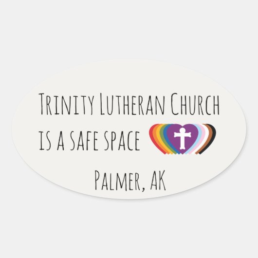 Trinity Safe Space Sticker Set  (Vorderseite)