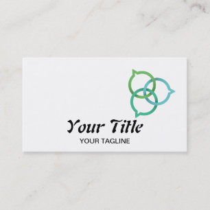 Trinity Speech Bubble Logo (Grüntöne) Visitenkarte