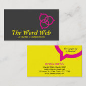 Trinity Speech Bubble Logo (pink) Visitenkarte (Vorne/Hinten)