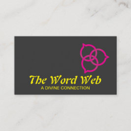 Trinity Speech Bubble Logo (pink) Visitenkarte