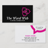 Trinity Speech Bubble Logo (pink) Visitenkarte (Vorne/Hinten)