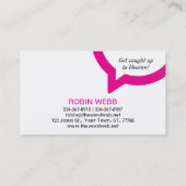 Trinity Speech Bubble Logo (pink) Visitenkarte (Rückseite)